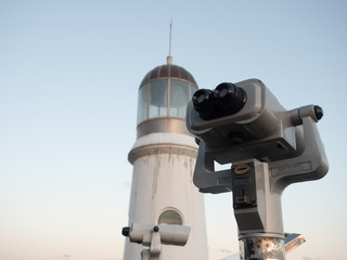 Telescope for looking the sea at Nurimaru APEC in Busan, South Korea