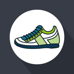 shoes runner isolated icon vector illustration design