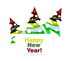 Christmas geometric abstract sale promo banner