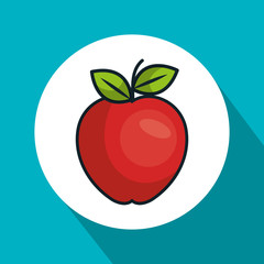 apple fresh fruit isolated icon vector illustration design