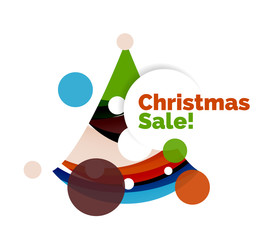 Christmas banner with baubles