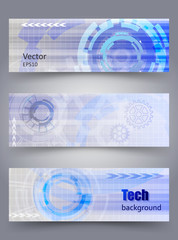 Vector techno background