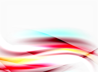 Shiny blurred line waves