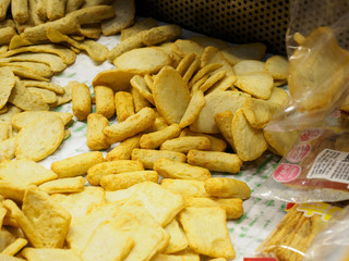 Korean odeng - Fishcake at a market