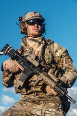Fototapeta premium ranger in the mountains