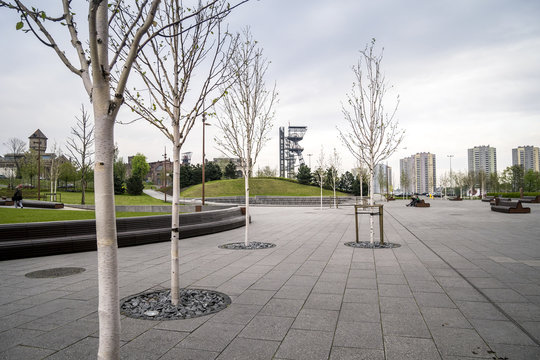 Shaft in City of Gardens, Katowice, Poland