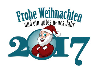 Alles Gute vom Weihnachtsmann für Weihnachten und 2017
