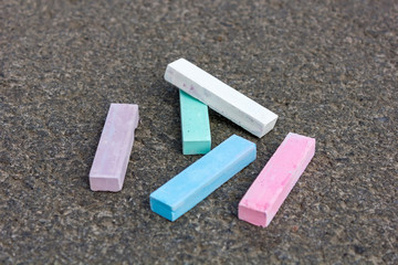 Pieces of chalk