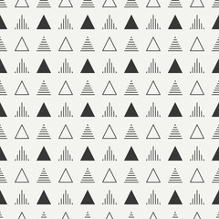 Fototapeta premium Geometryczna linia monochromatyczne streszczenie hipster wzór z trójkąta. Papier do pakowania. Album na wycinki. Wydrukować. Ilustracji wektorowych. Tło. Graficzna tekstura dla twojego projektu, tapeta.