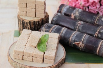 Brown sugar cubes is organic and cane.