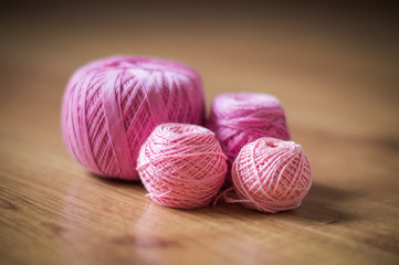 a set of thread for crochet