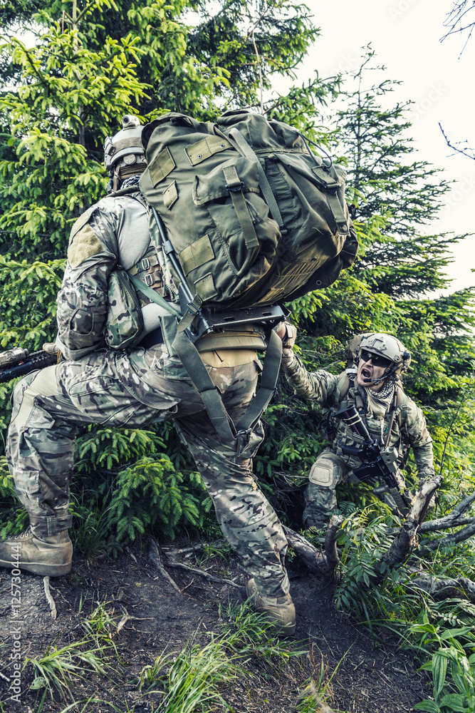 Wall mural rangers in the mountains