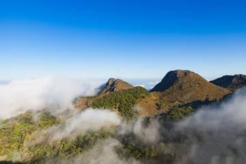 Landscape view of Chiang dao mountain area, Chiang mai, Thailand