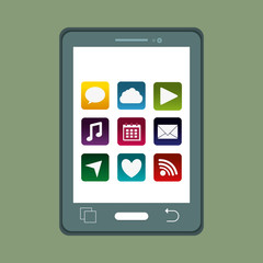 Mobile app technology icon vector illustration graphic design