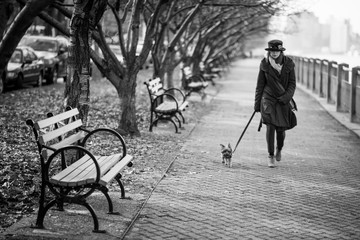 Walking in New York