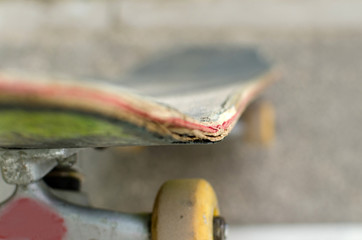 Young man with skateboard © retoncy