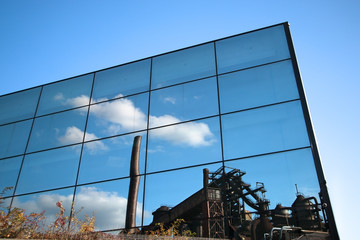Former industrial building, now science and technology center.The Lower Vitkovice area (Dolni...