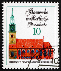Postage stamp Germany 1971 St. Mary’s Church, Berlin