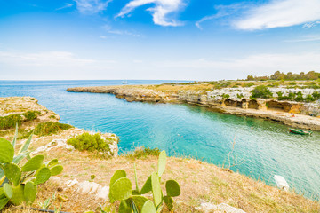 rocky coastal shore of Puglia