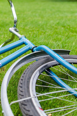 Close up of the bicucle 