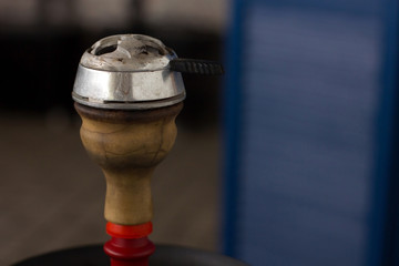 Close up of red hookah