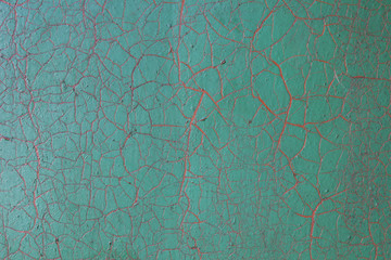 cracked paint on the metal