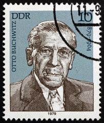 Postage stamp Germany 1979 Otto Buchwitz, Working-class Leader