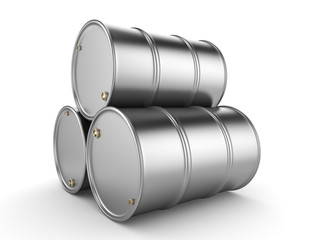 3D rendering aluminum barrel