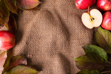 background with apples