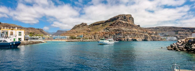 Poster Coastline of Puerto de Mogan. Gran Canaria, Canary Islands © Valery Bareta