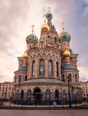 Fototapeta na wymiar Church of the Saviour on Spilled Blood,St. Petersburg,Russia