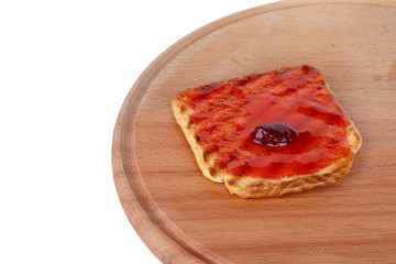 Burnt Toasted Bread with Jam