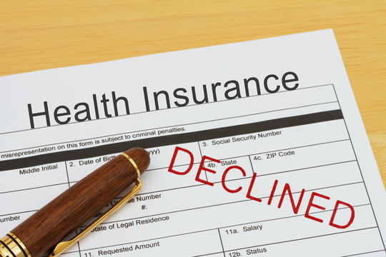 Applying For A Health Insurance Declined