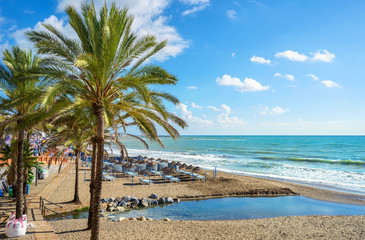 Benalmadena beach. Malaga, Andalusia, Spain
