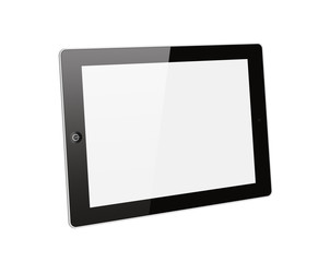 Tablet PC on white background