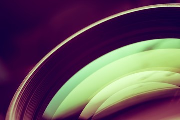Clear Camera Lens Closeup