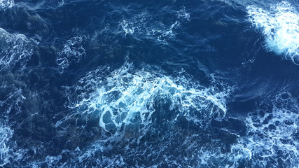 Sea wave blue background