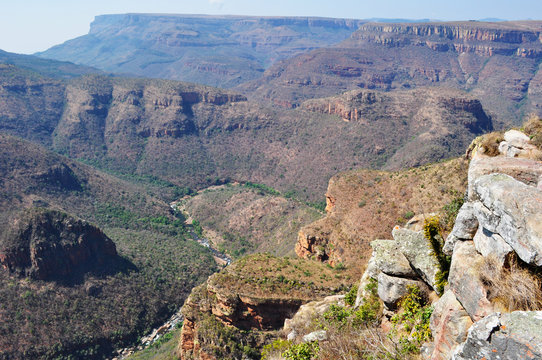 Sudafrica, 01/10/2009: vista del Blyde River Canyon, nella provincia dello Mpumalanga, uno dei più grandi canyon della Terra e una delle grandi meraviglie della natura del continente africano