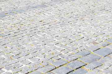 The road is paved with stones