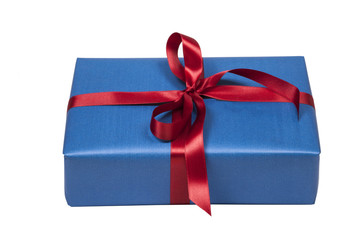 Blaues Geschenk Freisteller
