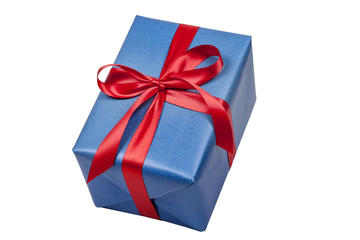 Blaues Geschenk