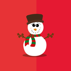 Merry christmas card icon vector illustration graphic design