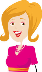 Smiling pretty woman