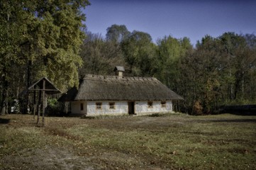 Fototapeta na wymiar Ukrainisches volkloristisches Dorf