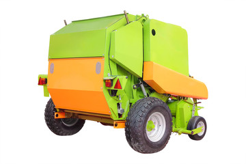 Feed mixer agricultural machine isolated under the white background