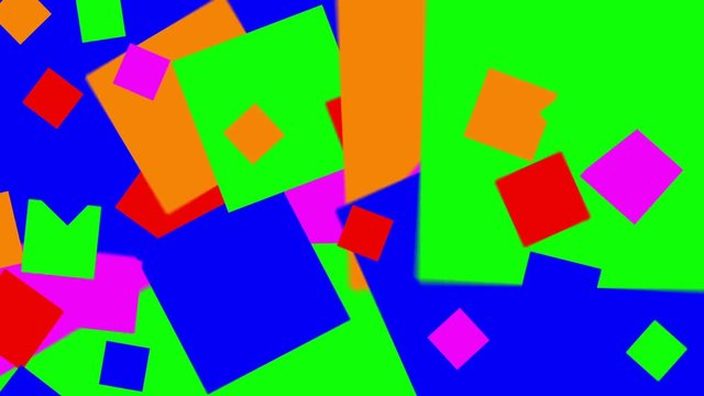Colorful Square Spinning Background