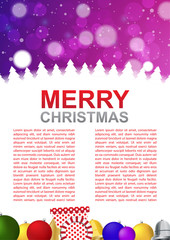 Christmas poster background vector design