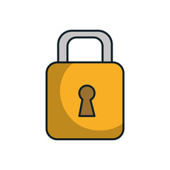 safe secure padlock isolated icon vector illustration design