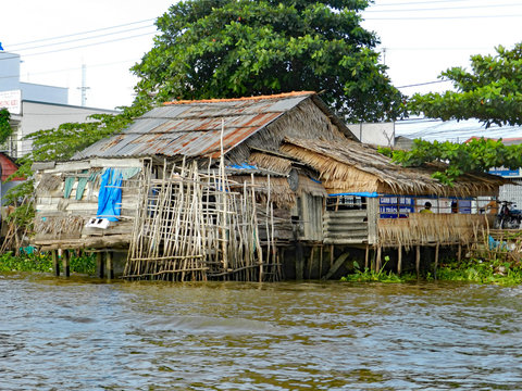 Stelzenhaus im Mekongdelta