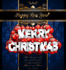 2017 Happy New Year Background for your Seasonal Flyers